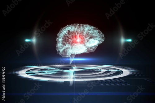 Medical interface in black and blue