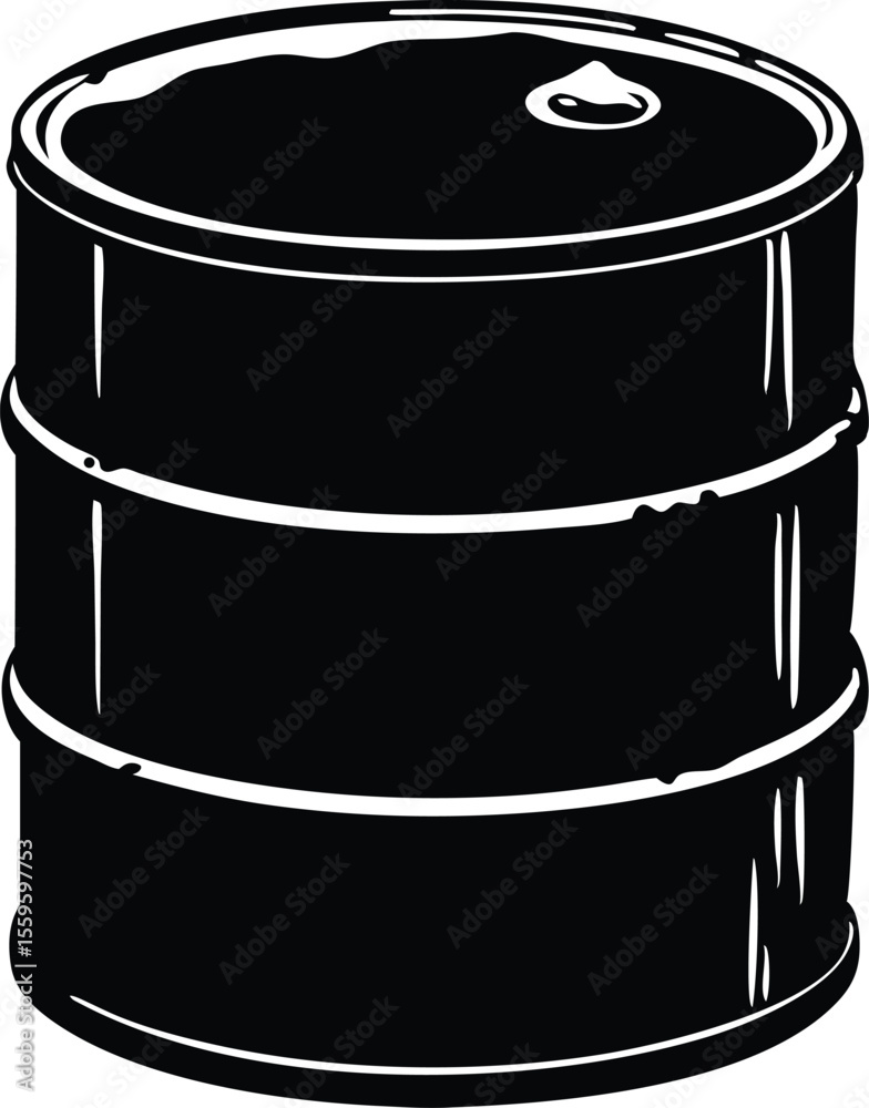 oil drum silhouette vector oil drum silhouette vector