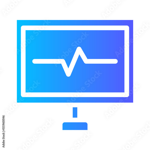cardiograph gradient icon