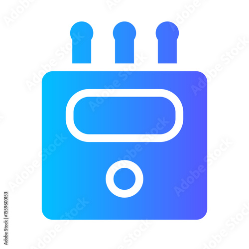 electrocardiogram gradient icon