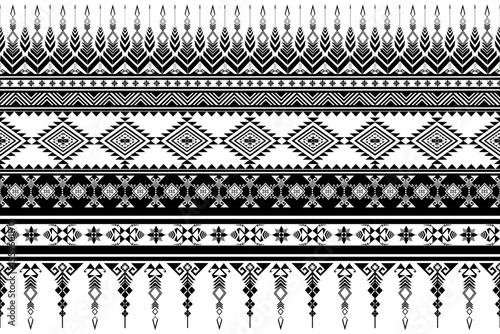 Native abstract tribal pattern seamless. Geometric Embroidery Ethnic  pattern