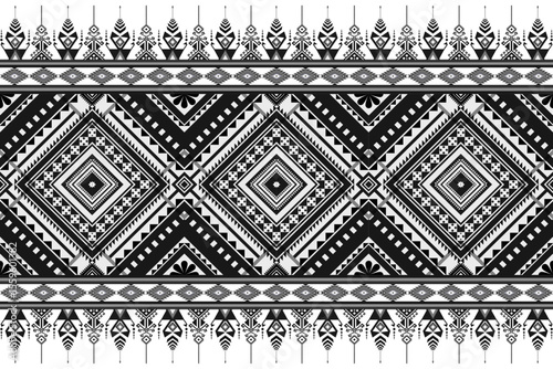 Native abstract tribal pattern seamless. Geometric Embroidery Ethnic  pattern