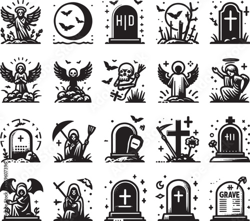 set of vector images of church