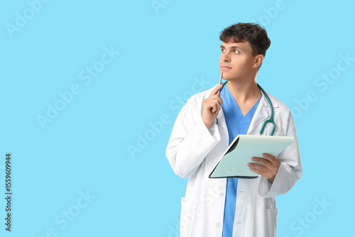 Male medical student with n...