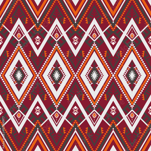 Native abstract geometric ethnic pattern.