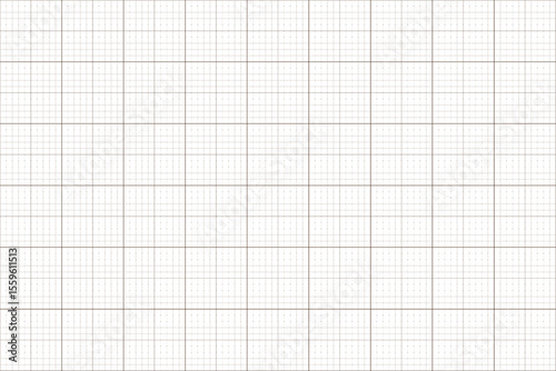 White Background Grid Paper with Dark Brown Lines – Vector Template