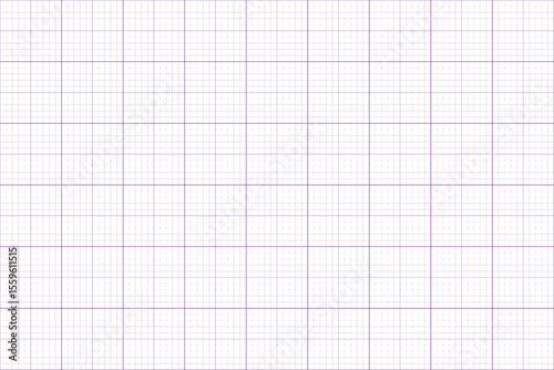 White Background Grid Paper with Blue Purple Lines – Vector Template