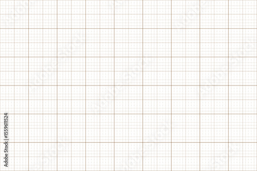 White Background Grid Paper with Brown Lines – Vector Template