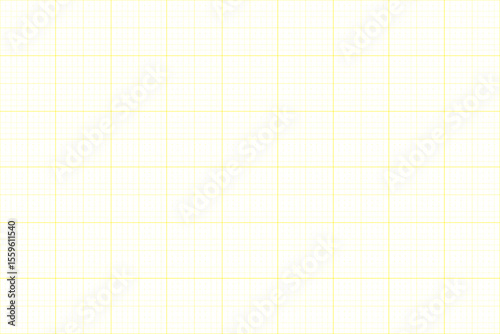 White Background Grid Paper with Yellow Lines – Vector Template