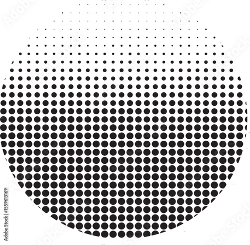 Wallpaper Mural Abstract halftone circle pattern with a gradient grid effect, ideal for modern backgrounds, textures, and graphic design elements. Torontodigital.ca