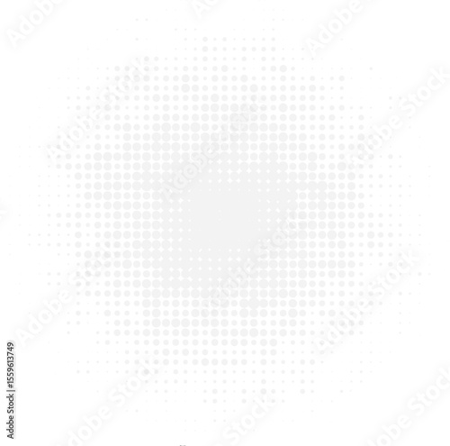 Wallpaper Mural A subtle, light gray halftone circle with a gradient dot pattern, perfect for adding a clean, modern, and minimalist texture to any design. Torontodigital.ca