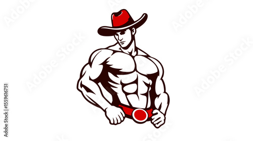 Cowboy Mascot Vector Set – Western Hero Icons