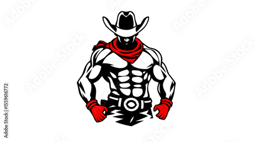 Cowboy Mascot Vector Set – Western Hero Icons