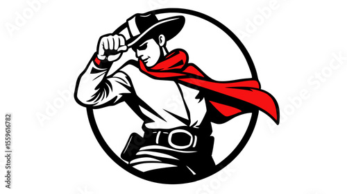 Cowboy Mascot Vector Set – Western Hero Icons