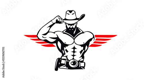 Cowboy Mascot Vector Set – Western Hero Icons