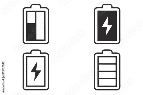 battery icon set