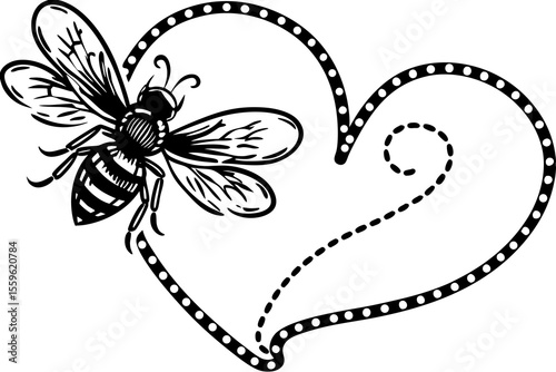 flying honey bee