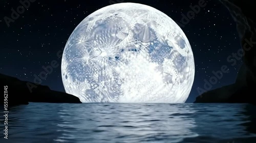 moon over water