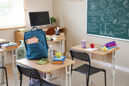 Apple with book, water bott...