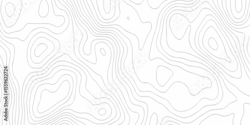 Pattern with lines and dots The stylized height of the topographic map contour in lines and contours isolated on transparent. Black and white topography contour lines map isolated on white background.