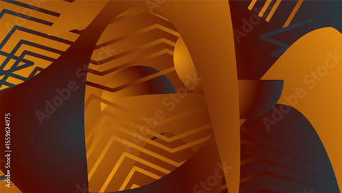 Abstract 3d rendering of chaotic shapes.
