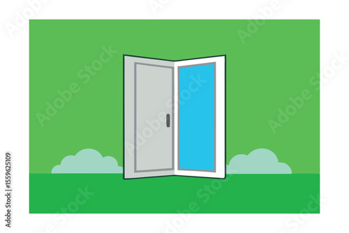 Open Door to New Opportunities A Visual Representation of Transition and Change