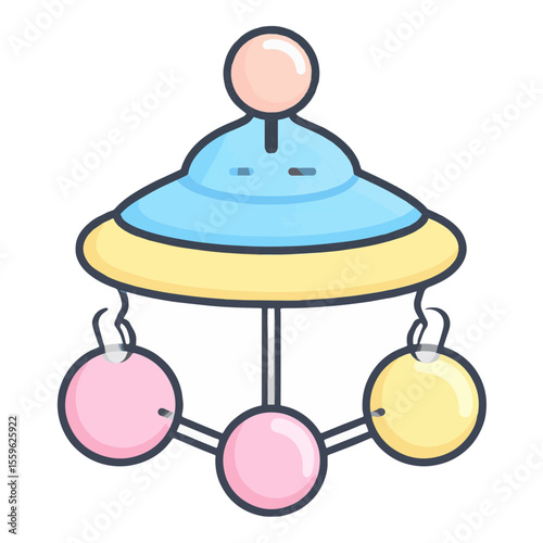 baby mobile illustration