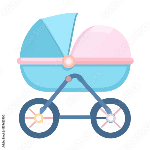 baby stroller illustration