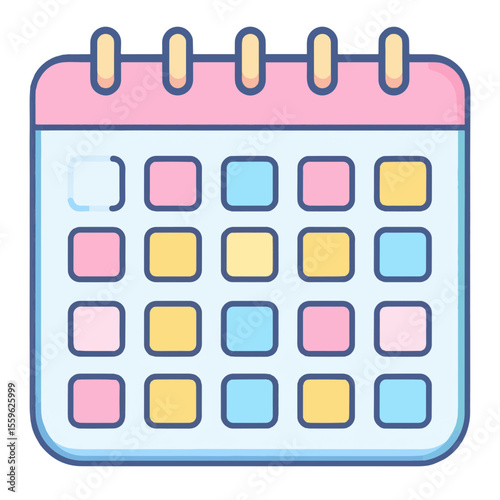 colored calender illustration