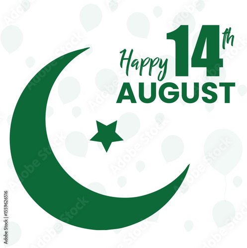 Happy independence day pakistan social media banner or instagram post template