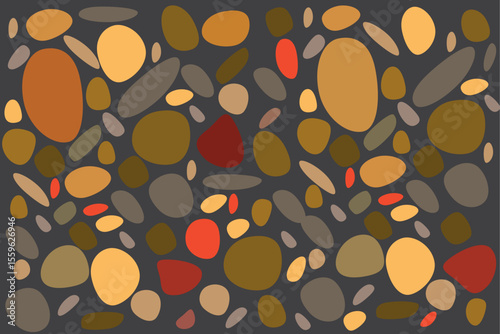 modern style close up round stone background wallpaper vector illustration