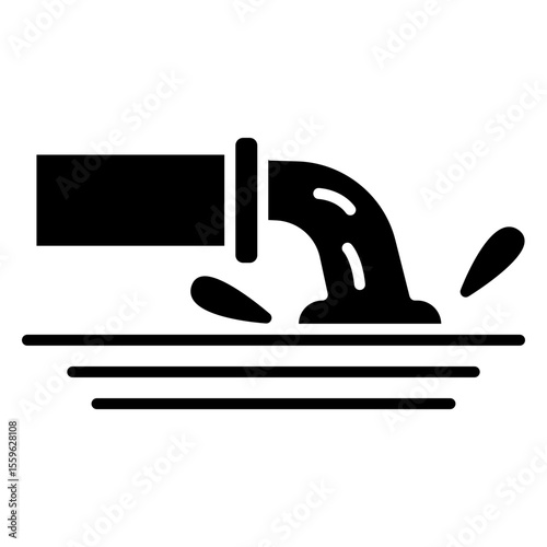Water Waste Pipe Vector