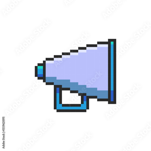 Pixel art Director Megaphone game asset design