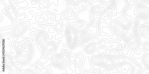 Abstract Modern location topography discovery vector topo map design White background with topographic world grid wave Topographic map geographic line texture.	
