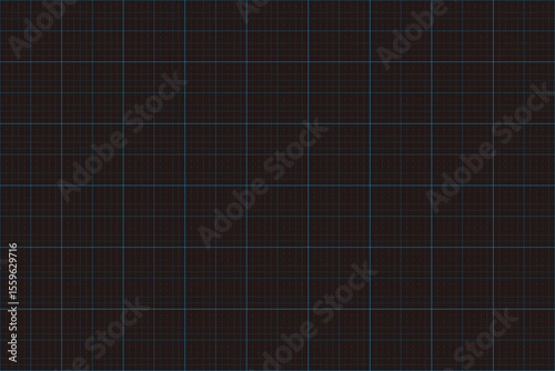 Black Background Grid Paper with Light Blue Lines – Vector Template