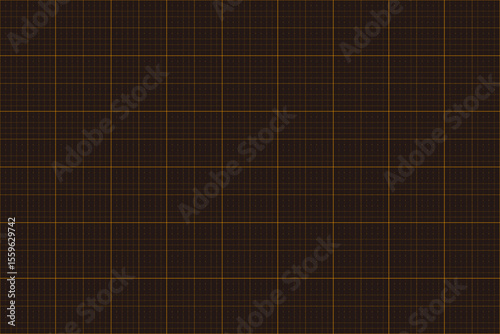 Black Background Grid Paper with Orange Lines – Vector Template