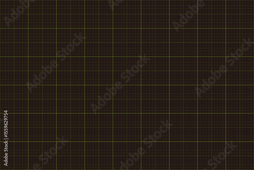 Black Background Grid Paper with Light Green Lines – Vector Template