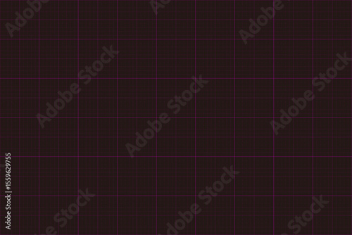 Black Background Grid Paper with Purple Lines – Vector Template