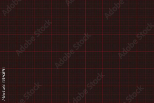 Black Background Grid Paper with Red Lines – Vector Template