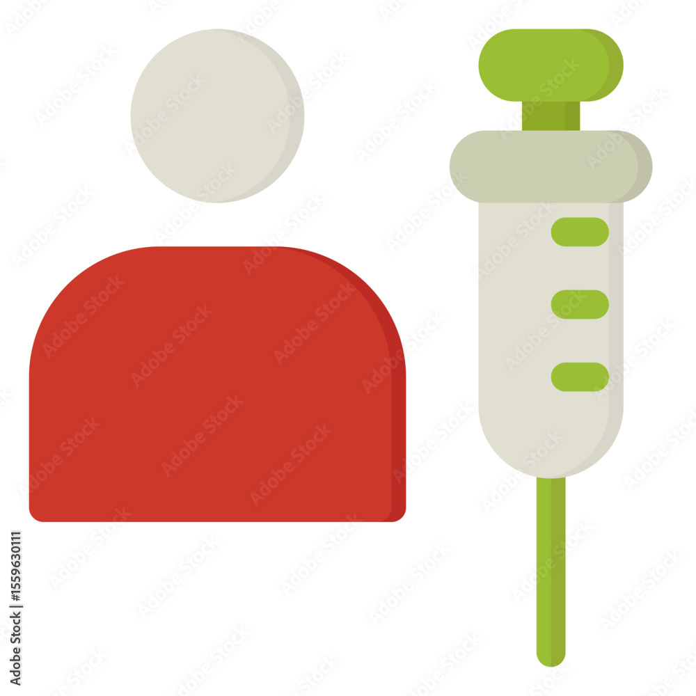 Fototapeta premium Vaccine icon with transparent background