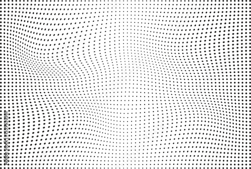 Black and White Halftone Dot Gradient Background Design. EPS vector illustration