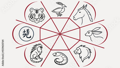 Zodiac Animal Cycle Diagram