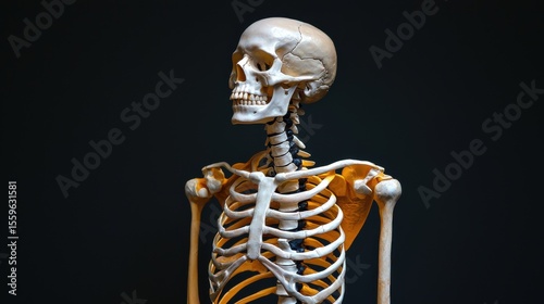 Anatomical Human Skeleton Model with Detailed Bone Structure