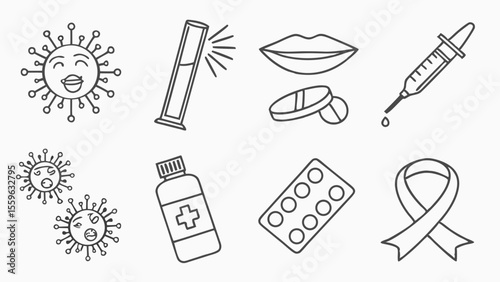 Medical icons set