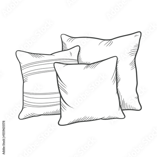 Hand Drawn Decorative Pillows