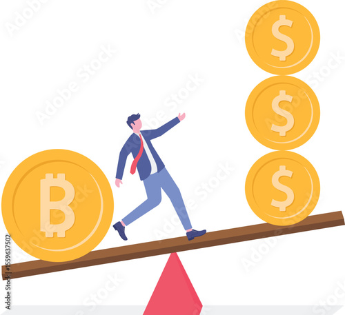 Bitcoin and crypto currency store of value compare to dollar fiat money,

