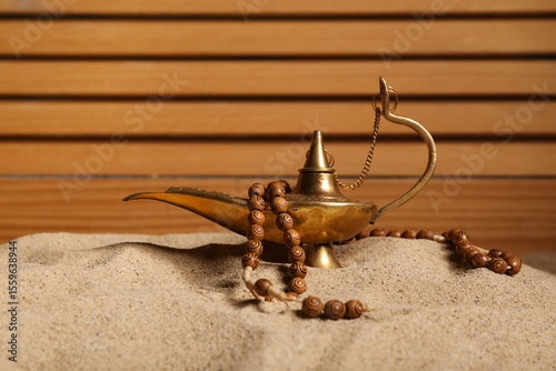 Lamp of Aladdin with tasbih...