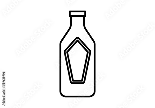 Icono de botella de salsa 
