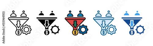 Lead Generation Icon Set Multiple Style Collection