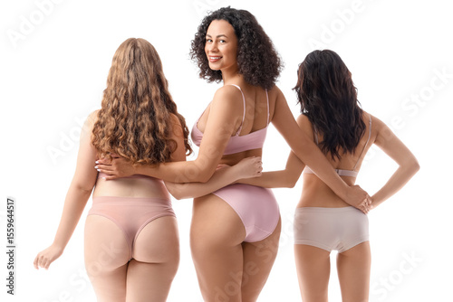 Diverse women in underwear ...